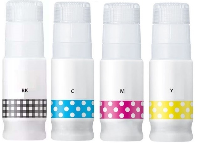 Compatible Canon GI-55 Full Set of Ink Bottles (Black/Cyan/Magenta/Yellow)